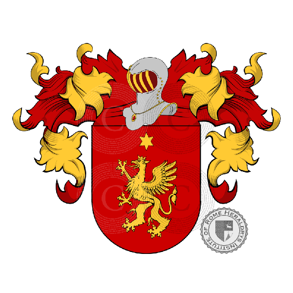 Coat of arms of family Aguero   ref: 20423