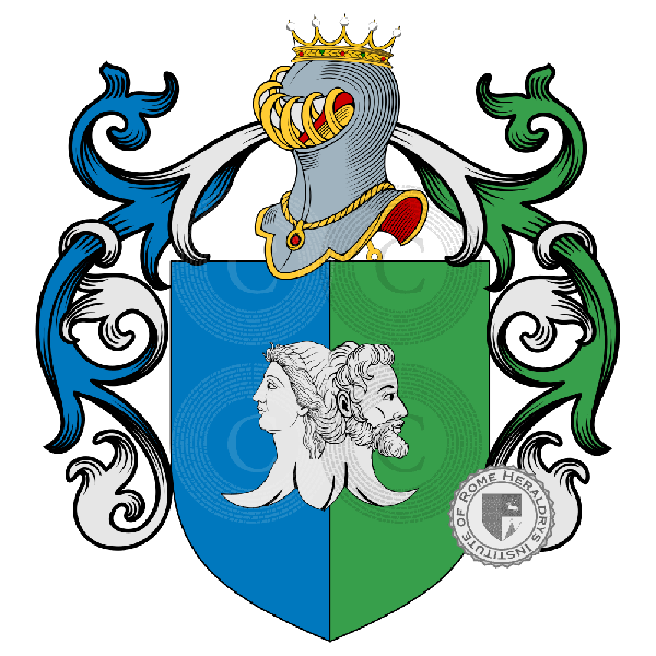Coat of arms of family Ciani, Cejani