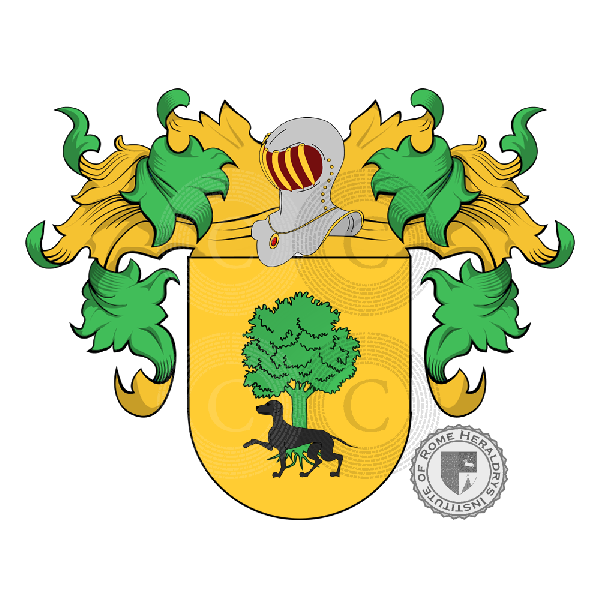Coat of arms of family Lamas