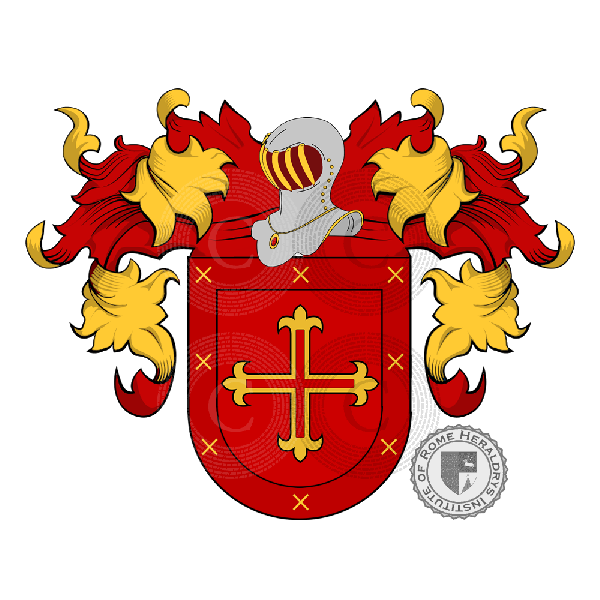 Coat of arms of family Ceballos   ref: 20642
