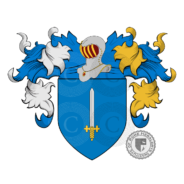 Coat of arms of family Blan