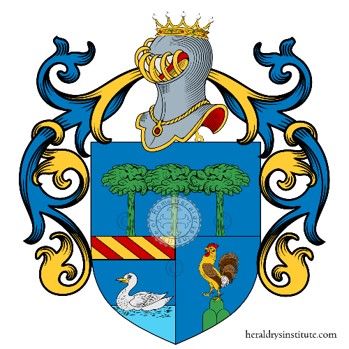 Escudo de la familia Pantanelli Napulioni Bellezza