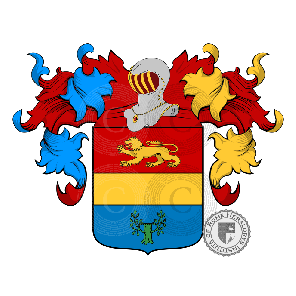 Coat of arms of family Santaera