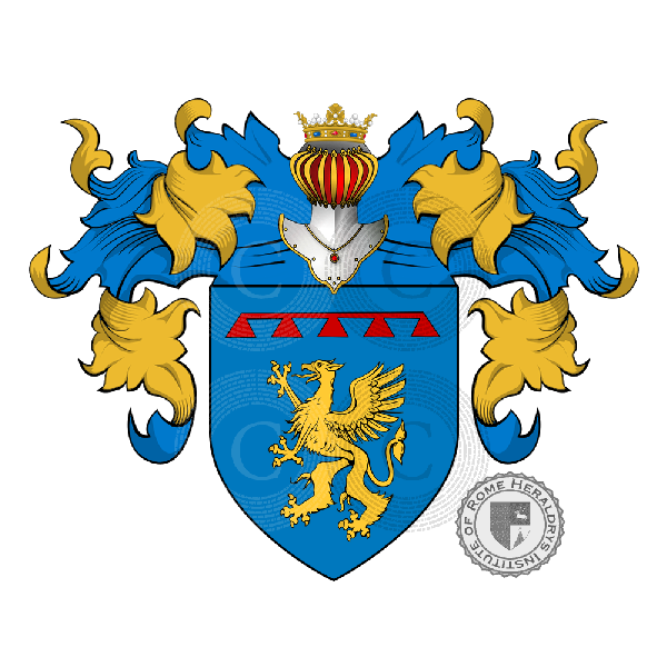 Coat of arms of family Caselli