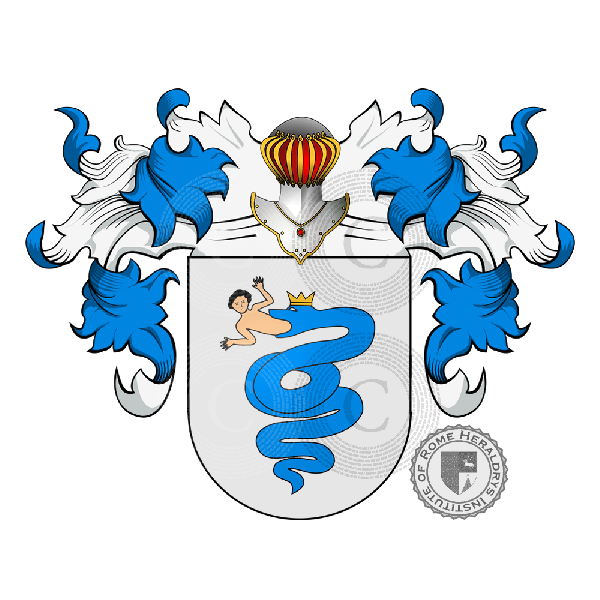 Coat of arms of family Visconti   ref: 20988