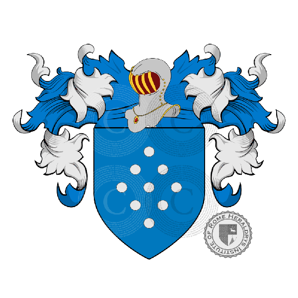 Coat of arms of family Perna   ref: 21128