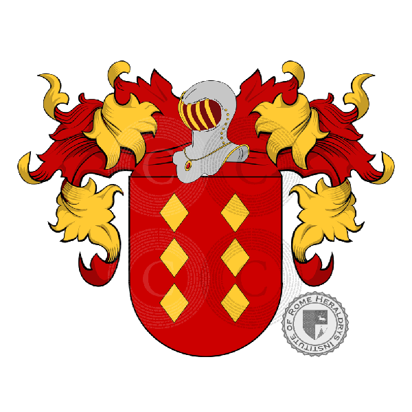 Coat of arms of family Rodil
