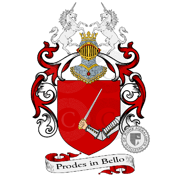 Coat of arms of family Spadafora Branciforte