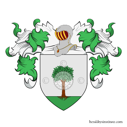 Coat of arms of family Castagnedo
