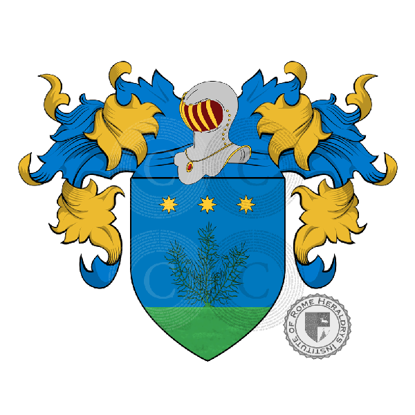 Coat of arms of family Zucchi Tiranni