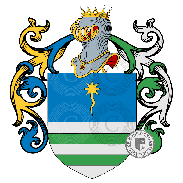 Coat of arms of family Boncristiani, Buoncristiani, Buoncristiano