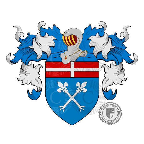 Coat of arms of family Del Bene   ref: 22235