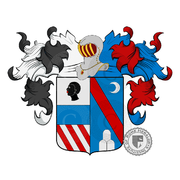 Coat of arms of family Caira Panunzi   ref: 22249