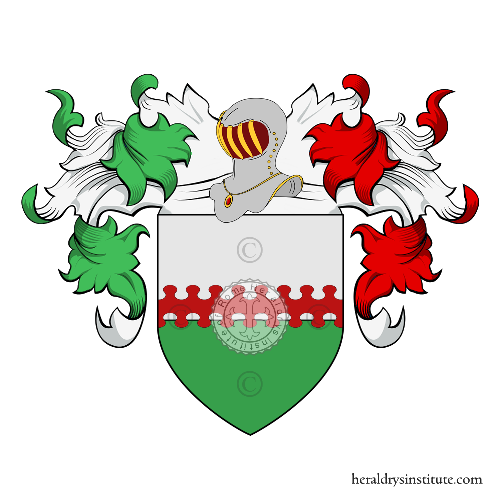 Coat of arms of family De Carlo