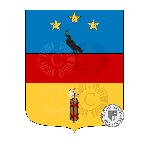 Wappen der Familie Mereghi