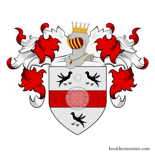 Coat of arms of family Rondani   ref: 22621