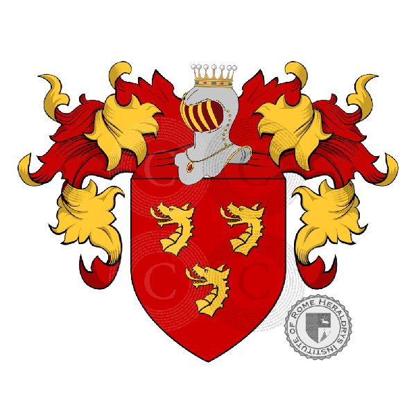 Coat of arms of family Dragoni