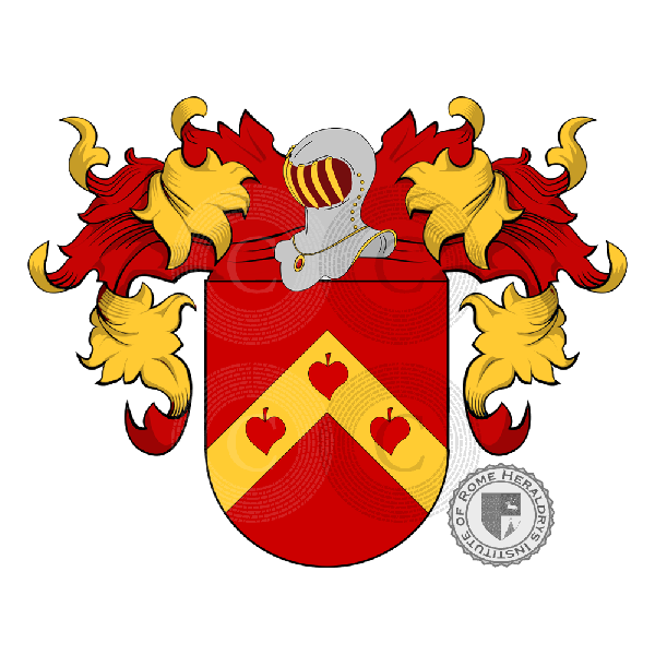 Coat of arms of family Olguìn   ref: 22646