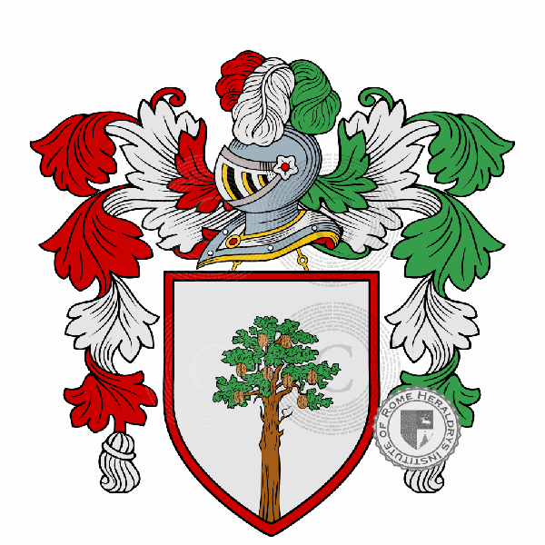 Coat of arms of family Della Noce