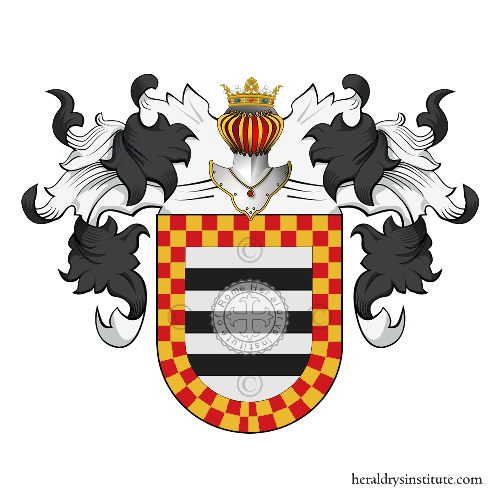 Coat of arms of family Ceballos   ref: 22842