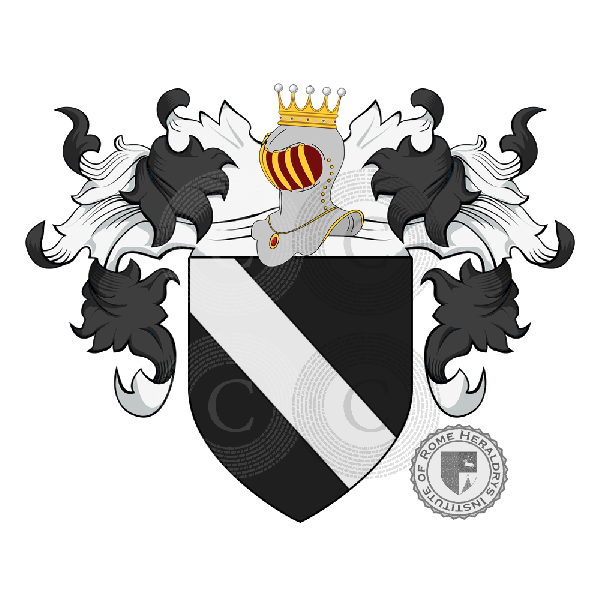 Coat of arms of family Cotennacci Sozzifanti