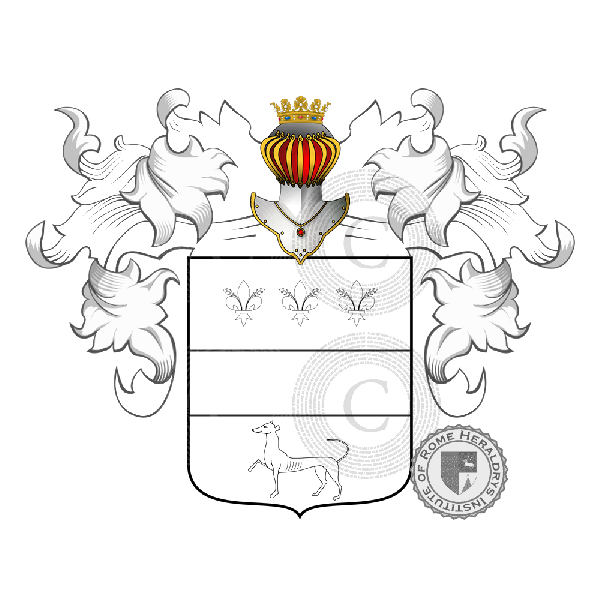 Escudo de la familia Provenzale de Bruyeres