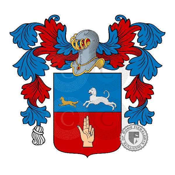 Coat of arms of family Cazzamali