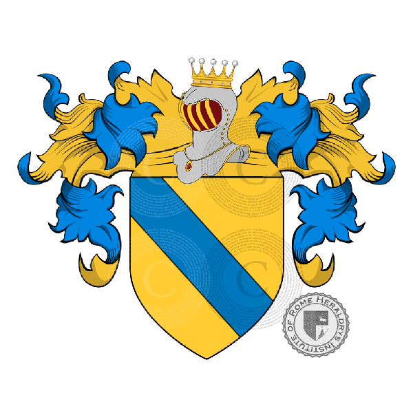 Coat of arms of family Del Frate   ref: 23199