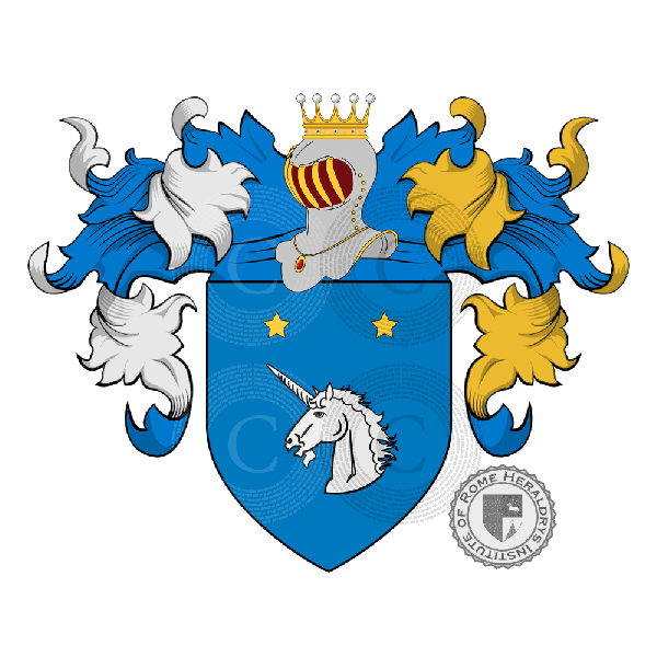 Coat of arms of family Le Cornier