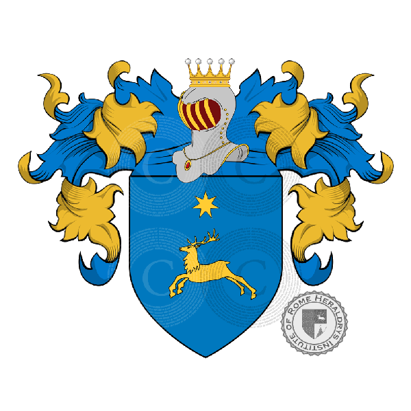 Coat of arms of family Cervadoro