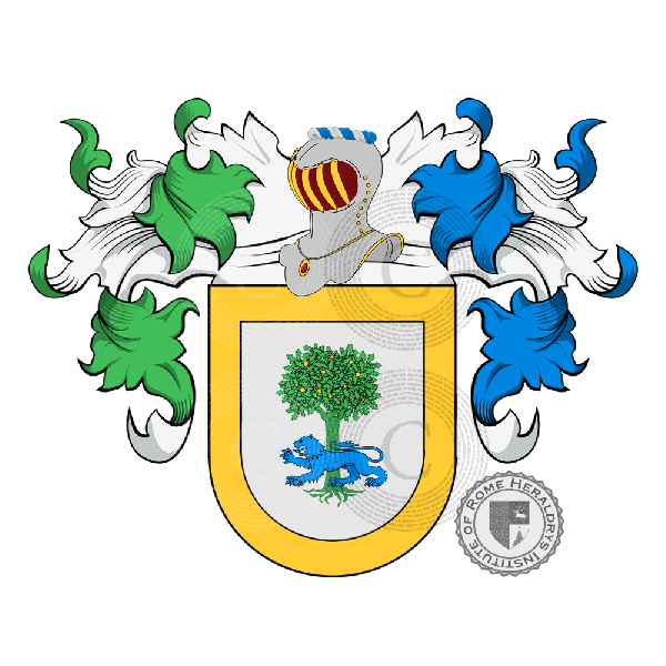 Coat of arms of family Castaño