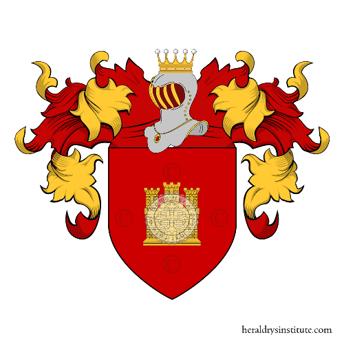Coat of arms of family Nunez del Castillo