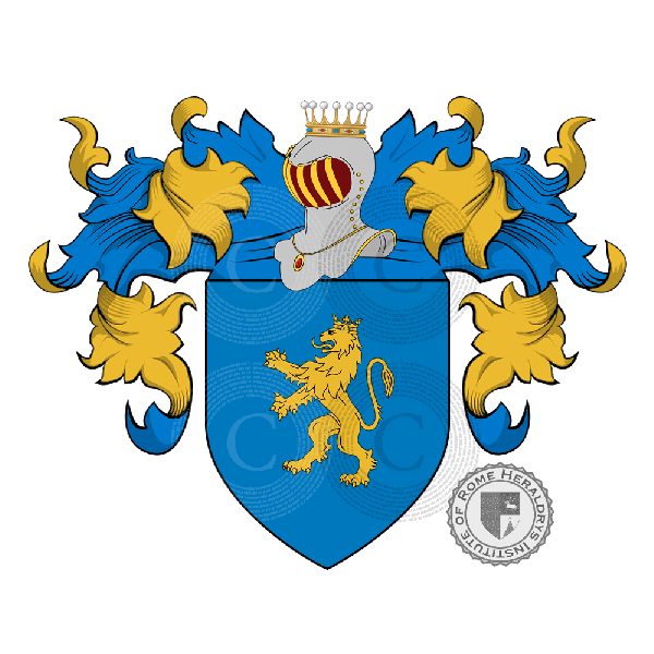 Coat of arms of family Rossi   ref: 23714
