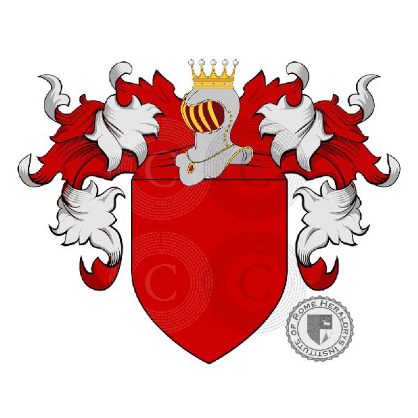 Coat of arms of family Rossi   ref: 23725