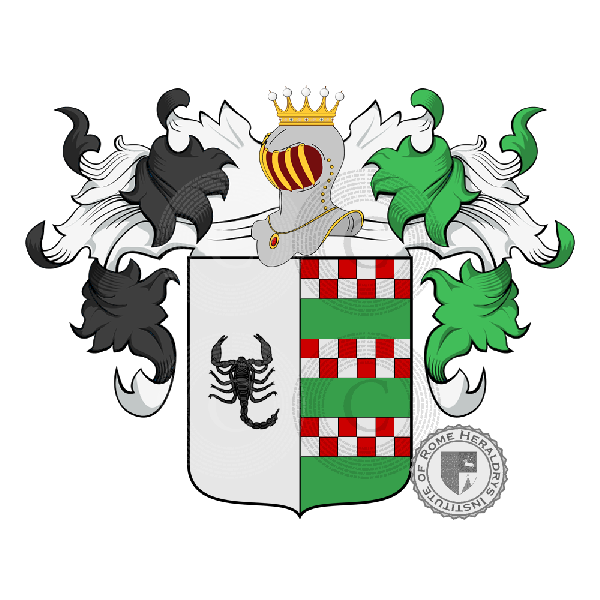Escudo de la familia Barcelloni Corte