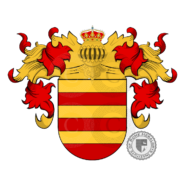 Coat of arms of family Ampurias   ref: 24258