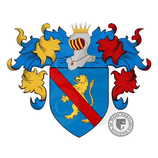 Escudo de la familia Tozzi del Lion d'Oro   ref: 24279