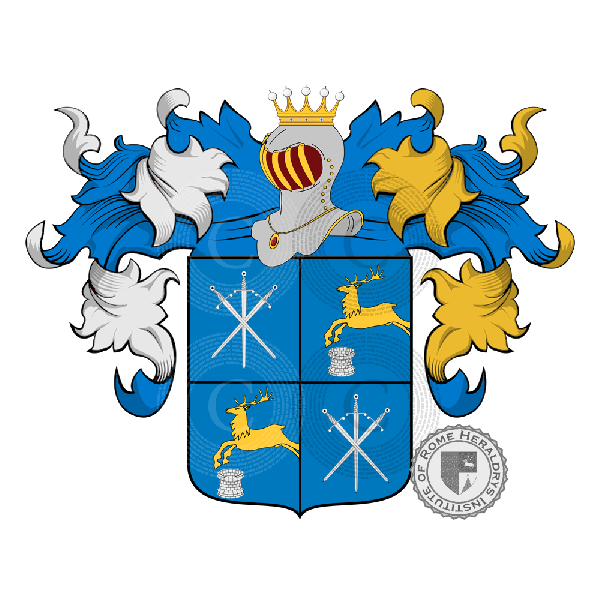 Coat of arms of family Spadiglieri Pozza
