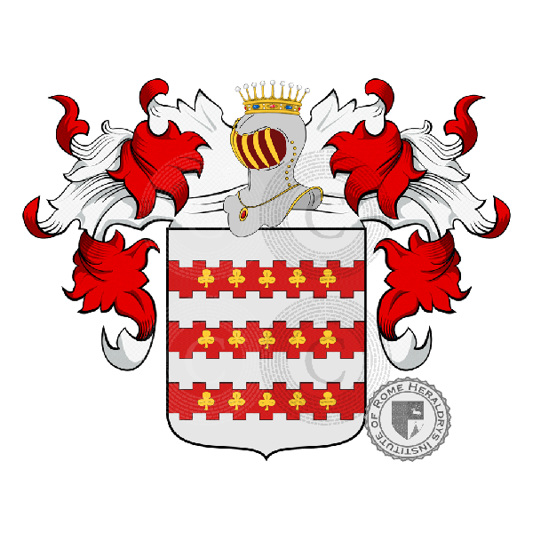 Wappen der Familie Birago Alfieri, Birago, Cassa