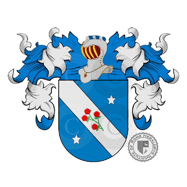 Coat of arms of family Rostro