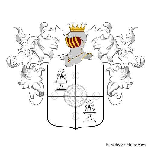 Coat of arms of family Sassi, Dal Monaco o dal Sasso