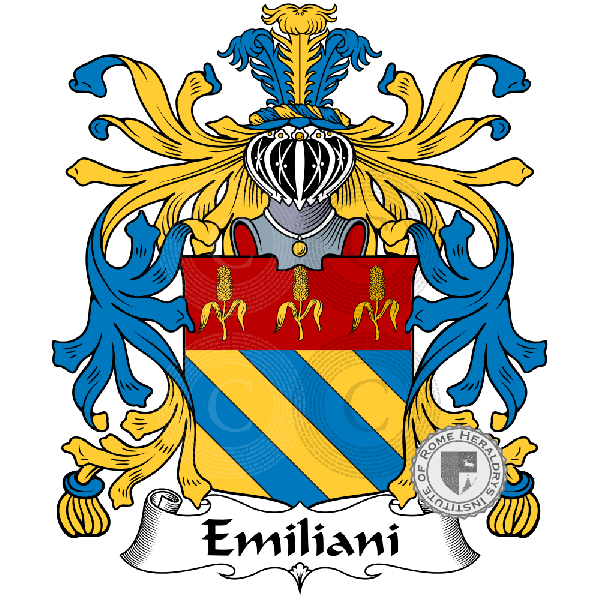 Coat of arms of family Emiliani   ref: 24921