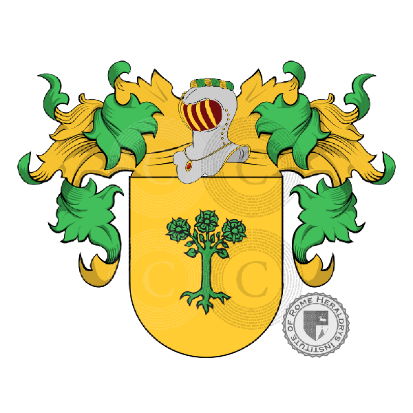 Coat of arms of family Quince