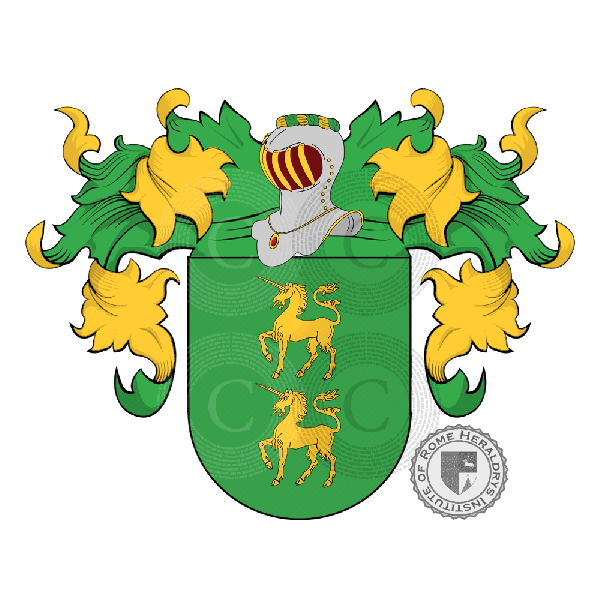 Coat of arms of family Saenz