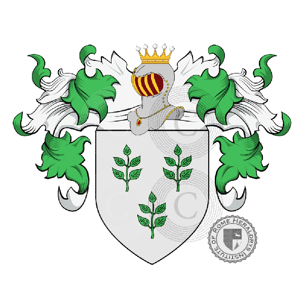 Coat of arms of family Fresnaye   ref: 25417