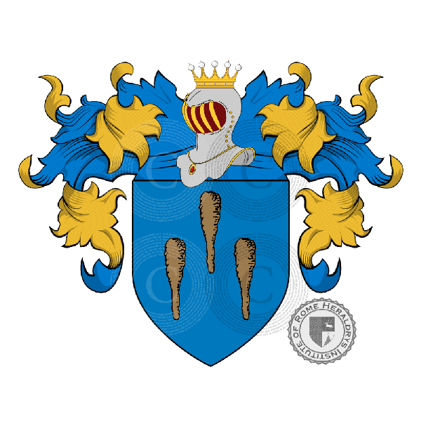 Wappen der Familie Dami delle Ruote