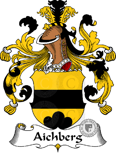 Coat of arms of family Aichberg   ref: 30062
