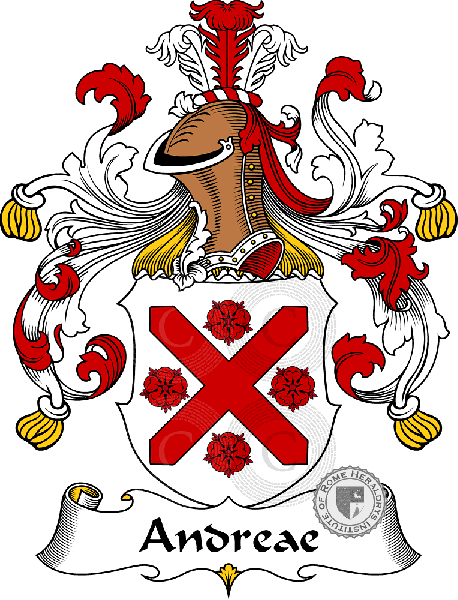 Coat of arms of family Andreae   ref: 30075