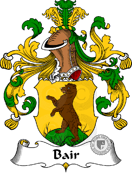 Wappen der Familie Bair   ref: 30107
