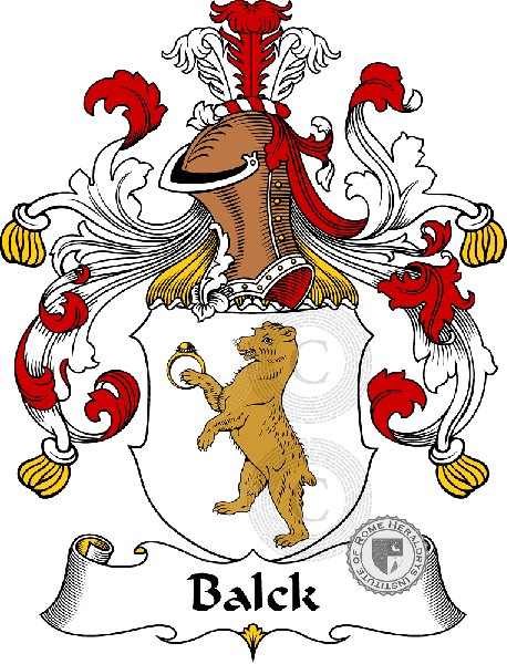 Wappen der Familie Balck   ref: 30108